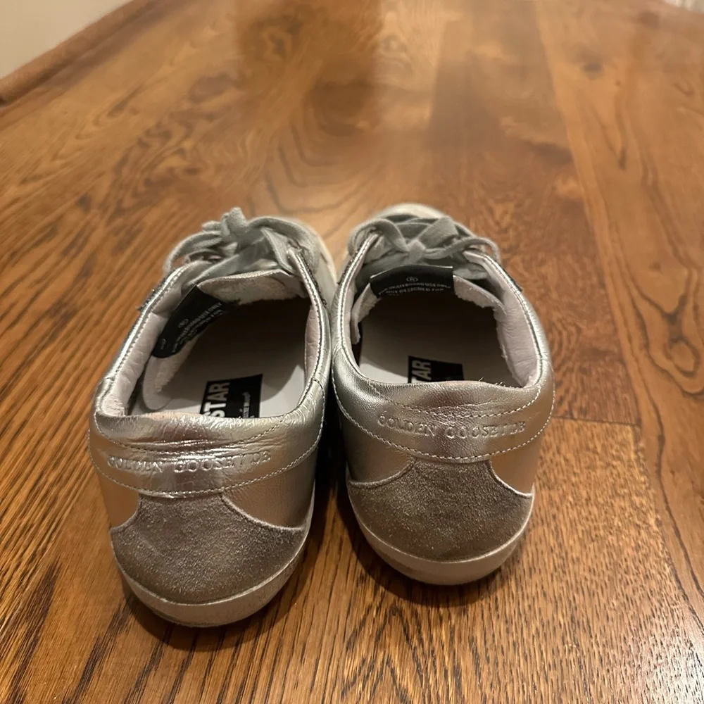 Size 39 - Limited Edition Golden Goose Superstar Silver Cocco Pink - Picture 4 of 5